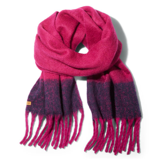 Colour-Block Blanket Scarf for Women in Pink | Timberland