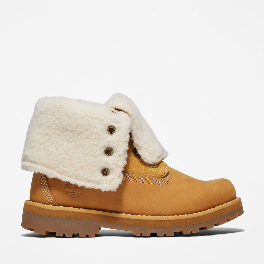 Timberland Courma Kid Warm-lined Fold-down Boot For Youth In Yellow Light Brown Kids
