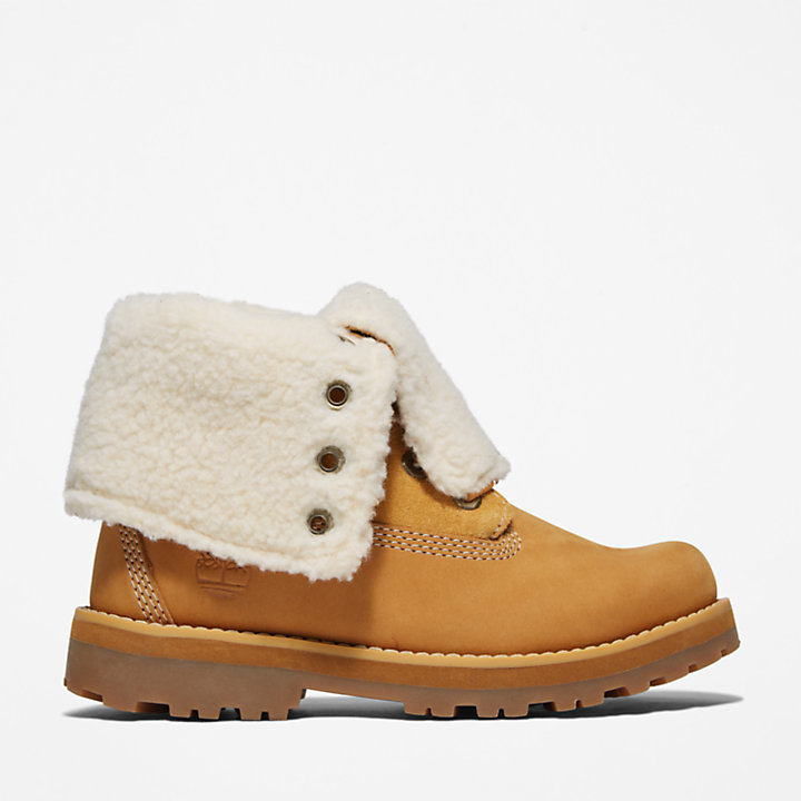 Courma Kid Fold-Down Boot in geel-