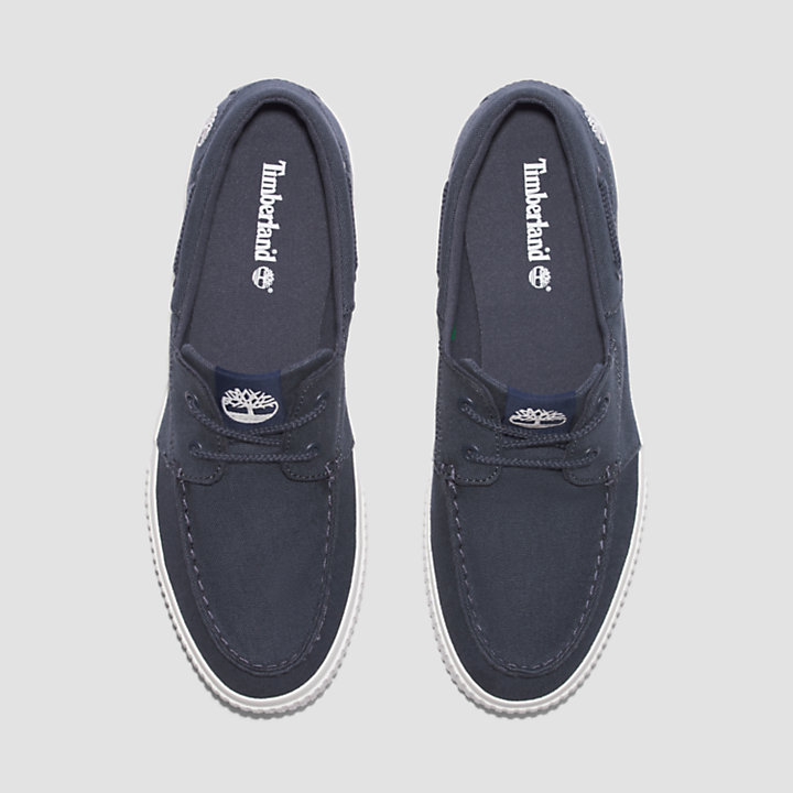 Lace-Up Low Trainer For Men in Navy-