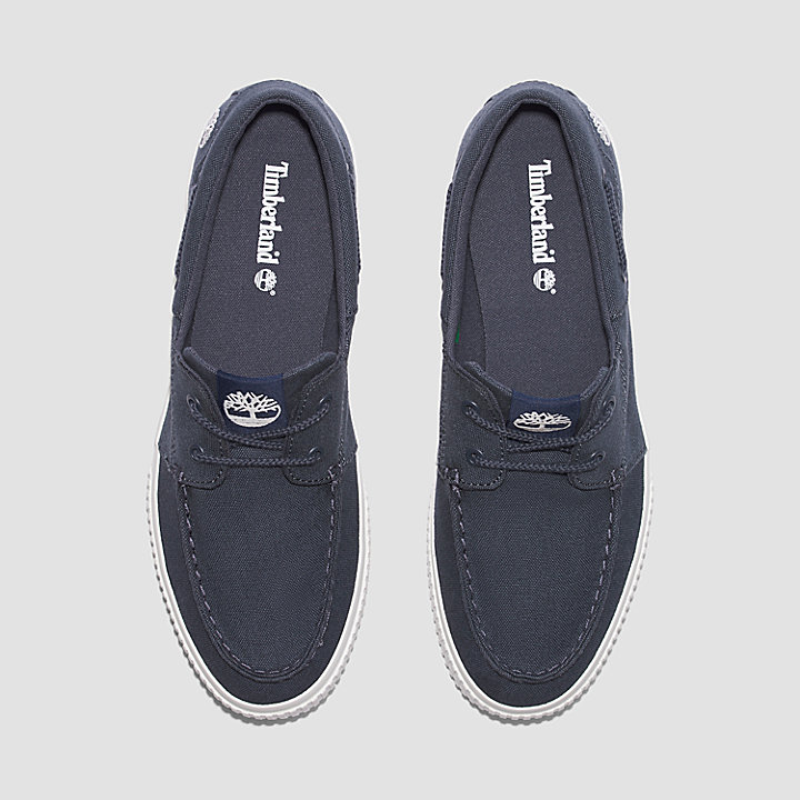 Lace-Up Low Trainer For Men in Navy