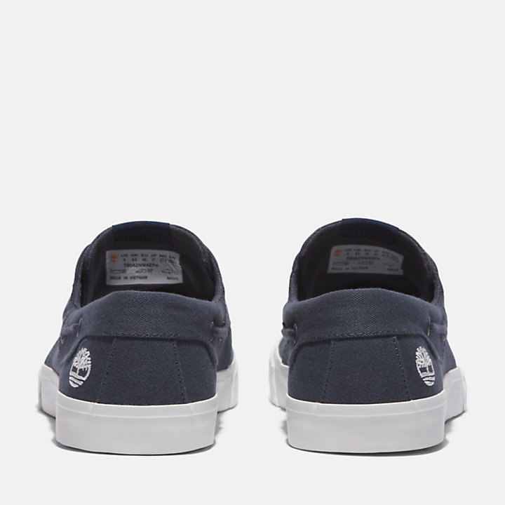 Lace-Up Low Trainer For Men in Navy-