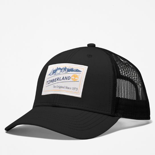 Camping Patch Trucker Hat for Men in Black | Timberland