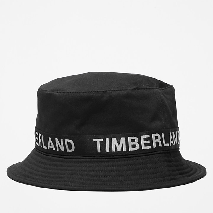 Logo Bucket Hat for Men in Black-