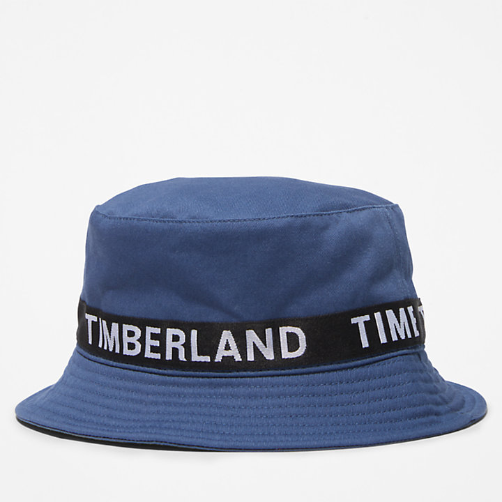 Logo Bucket Hat for Men in Blue-