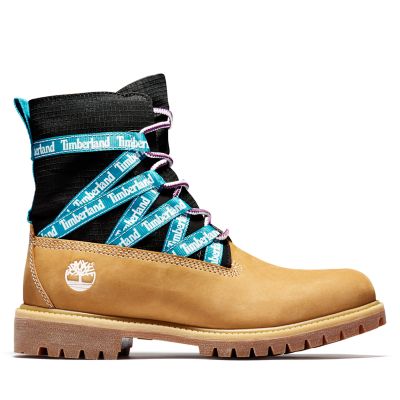timberlands with ribbon laces