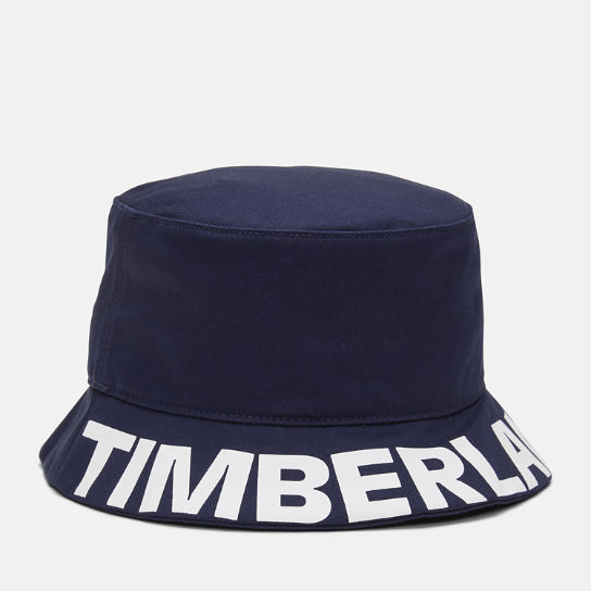 Text Logo Bucket Hat for Men in Navy | Timberland