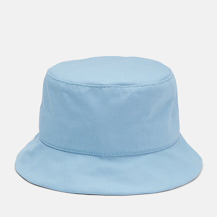 Text Logo Bucket Hat for Men in Blue