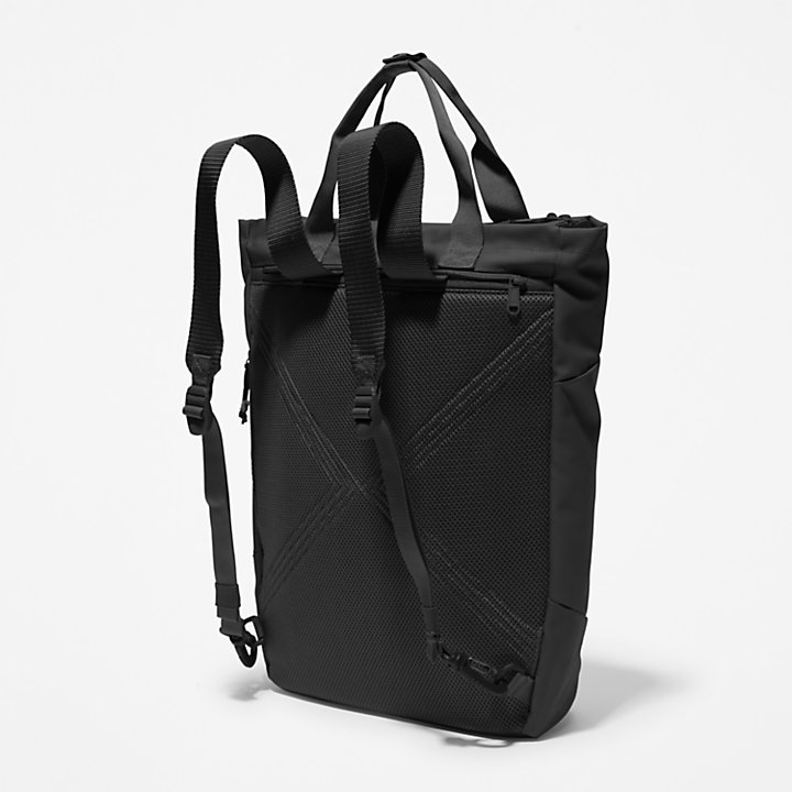 Eco-Ready Tote Backpack for Women in Black-