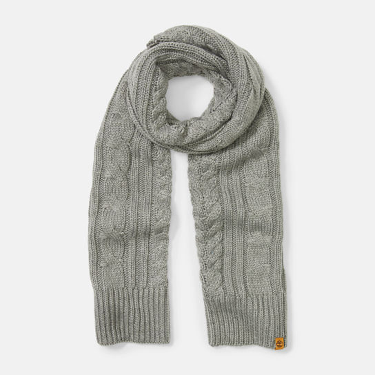 Prescott Park Cabled Scarf for Women in Light Grey | Timberland