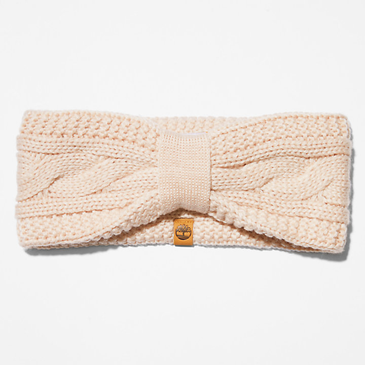 Prescott Park Cable-knit Headband for Women in Pink-