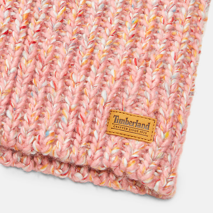 Chunky Fleck Neck Warmer in Pink-