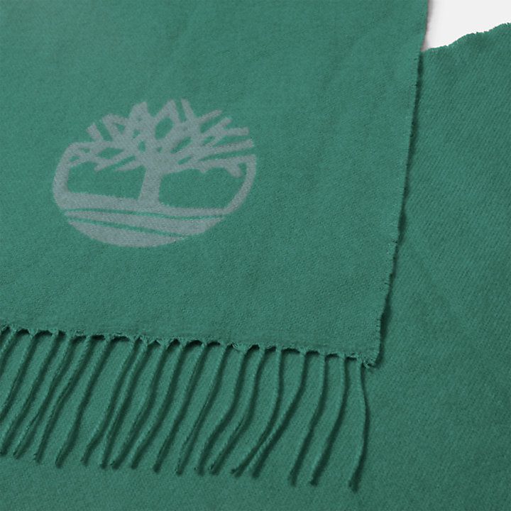 Sciarpa con Logo Jacquard da Uomo in verde-