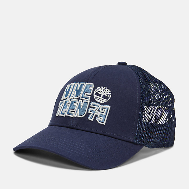 Cappellino Trucker Summer in blu marino-