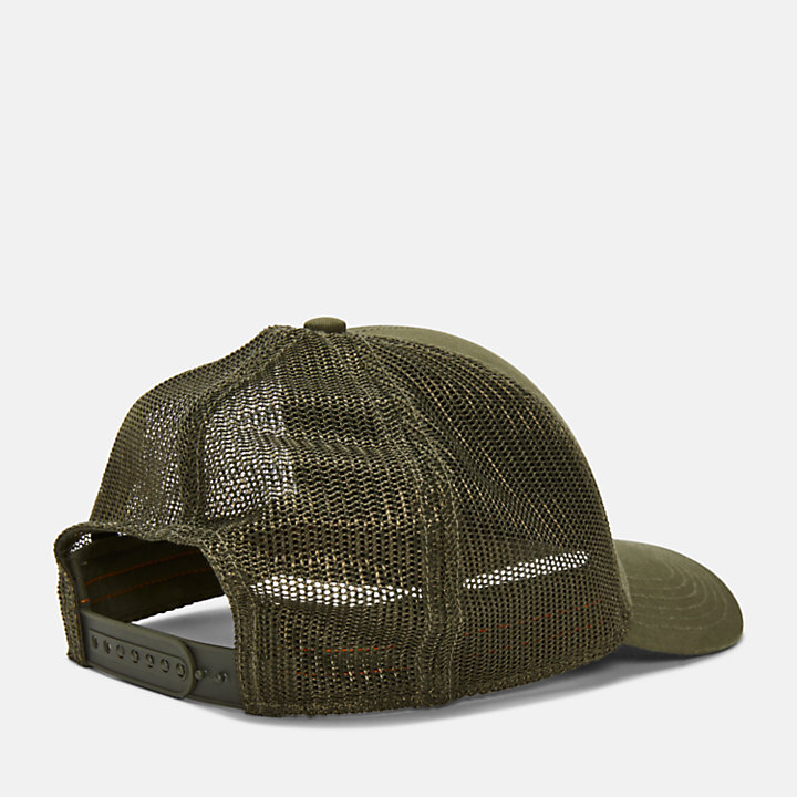 Summer Trucker Hat in Dark Green-