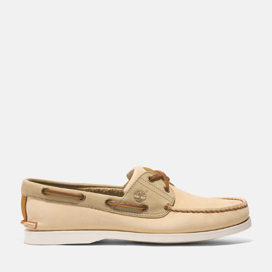 Classic Leather Boat Shoe for Men in Light Yellow | Timberland