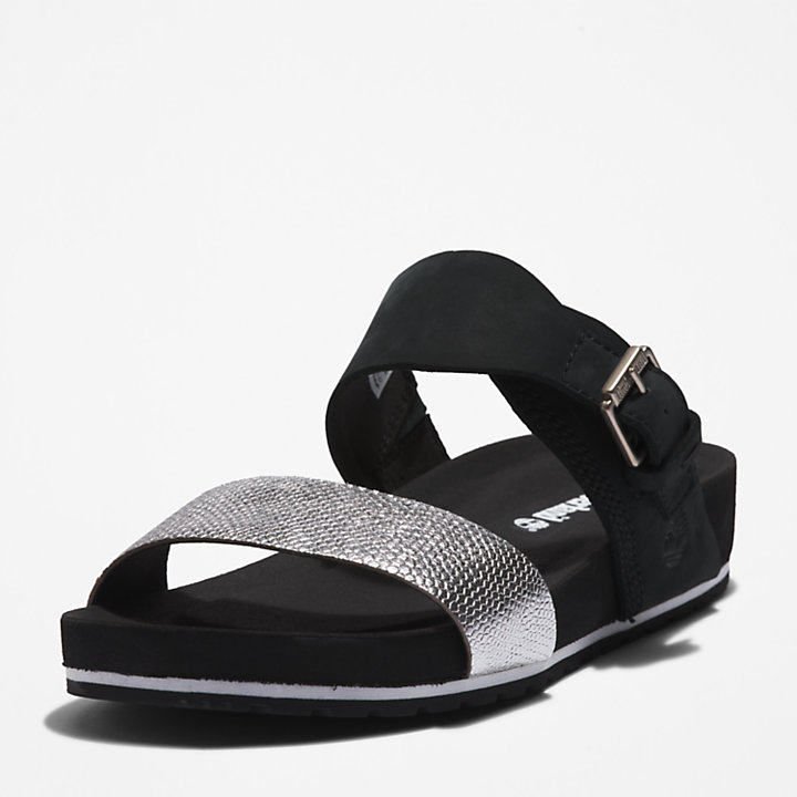 Sandalias de Tiras Malibu Waves para Mujer en color negro-