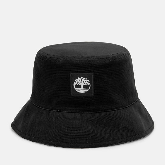 Reversible Bucket Hat with High Pile Fleece Lining in Black | Timberland