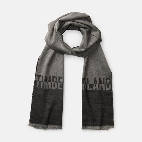 Écharpe à logo bicolore pour homme en gris clair | Timberland