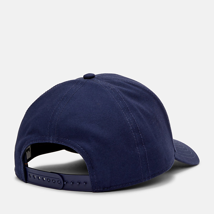 Gorra de béisbol con parche de montaña azul-