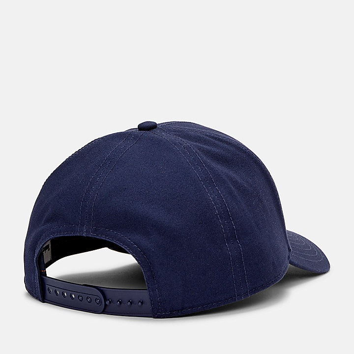 Gorra de béisbol con parche de montaña azul