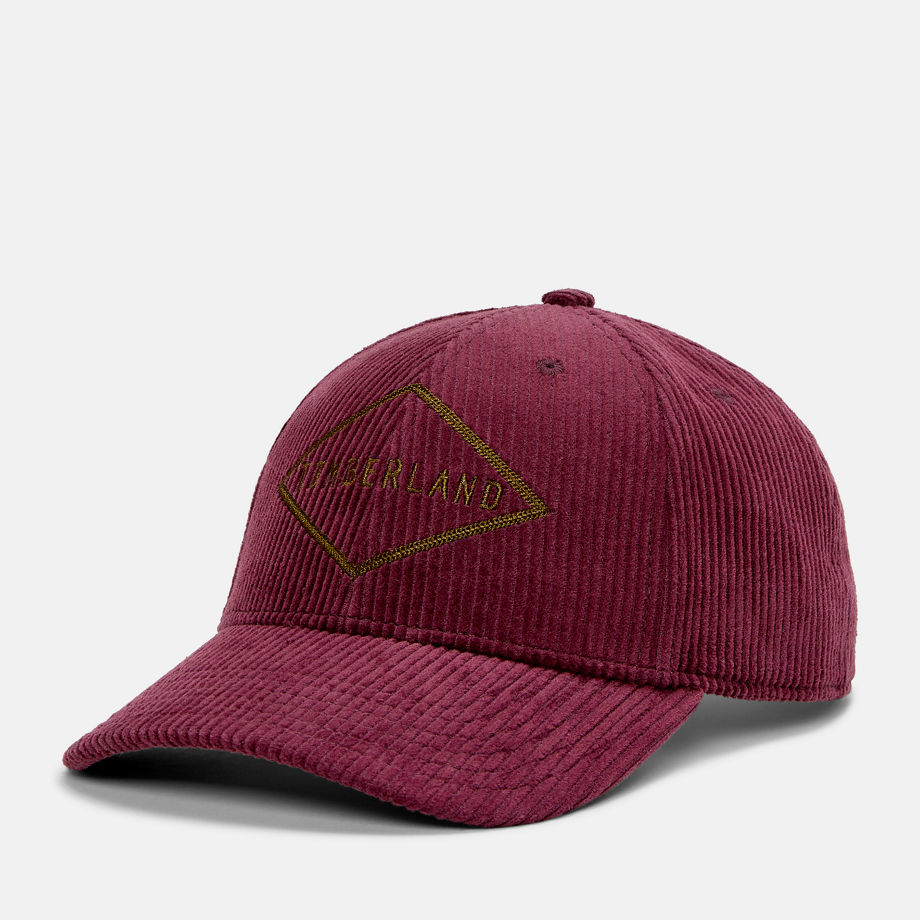 Timberland Cappellino In Velluto A Coste All Gender In Bordeaux Bordeaux Unisex