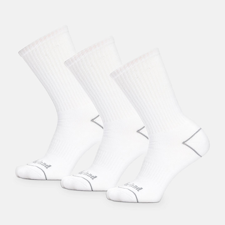 3-Pack Bowden Crew sokken in wit