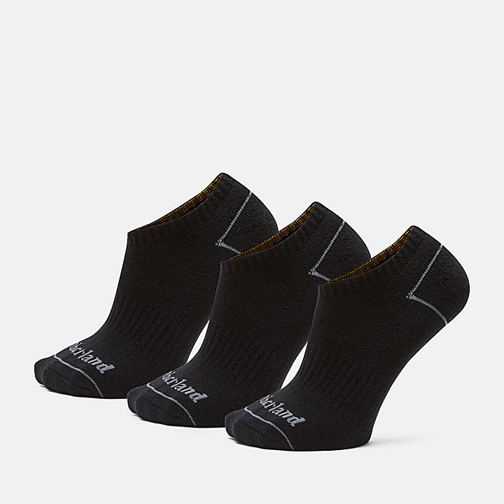 3 Pair Pack Bowden No-show Socks in Black
