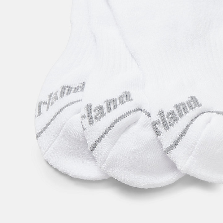 Uniseks 3-pack Bowden onzichtbare sokken in wit