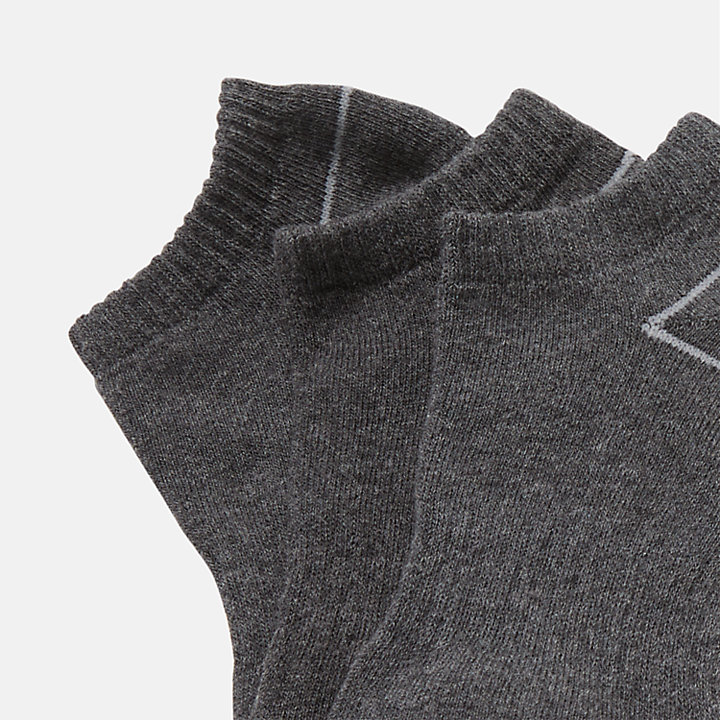 Paquete de 3 calcetines invisibles Bowden unisex en gris oscuro-