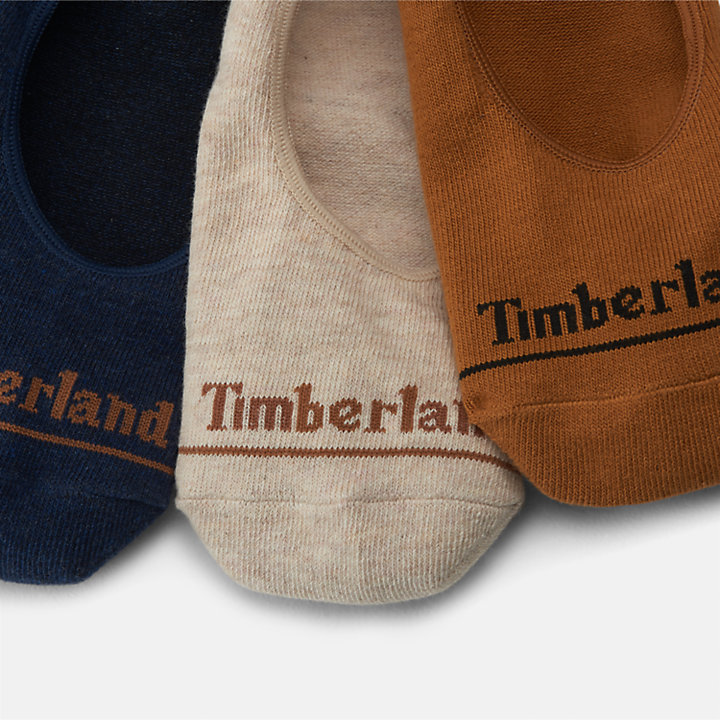 Lot de 3 paires de sous-chaussettes invisibles unisexes Bowden en multicolore-