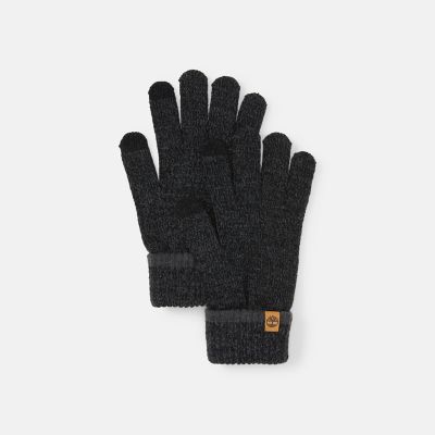 Timberland All Gender Marled Magic Glove In Black Black Unisex