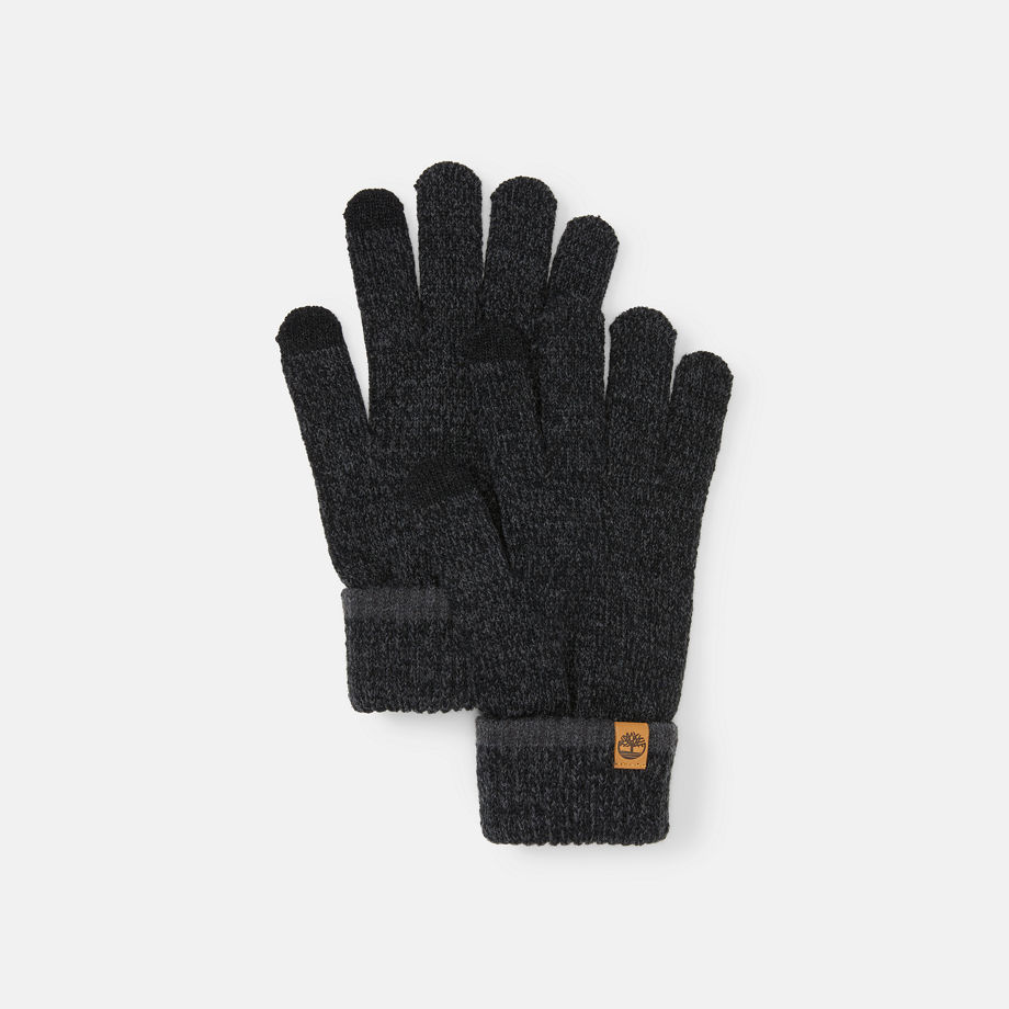 Timberland Uniseks Gemêleerde Magic Handschoenen In Zwart Zwart Unisex