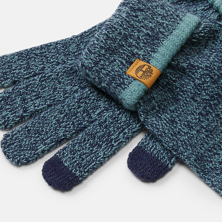 Uniseks gemêleerde magic handschoenen in marineblauw-