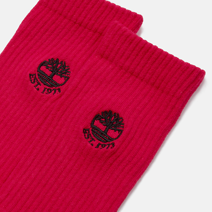 Pack formado por un par de calcetines altos Colour Blast en rosa oscuro-