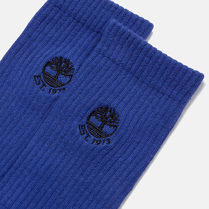 1-pack Colour Blast Sokken in Blauw