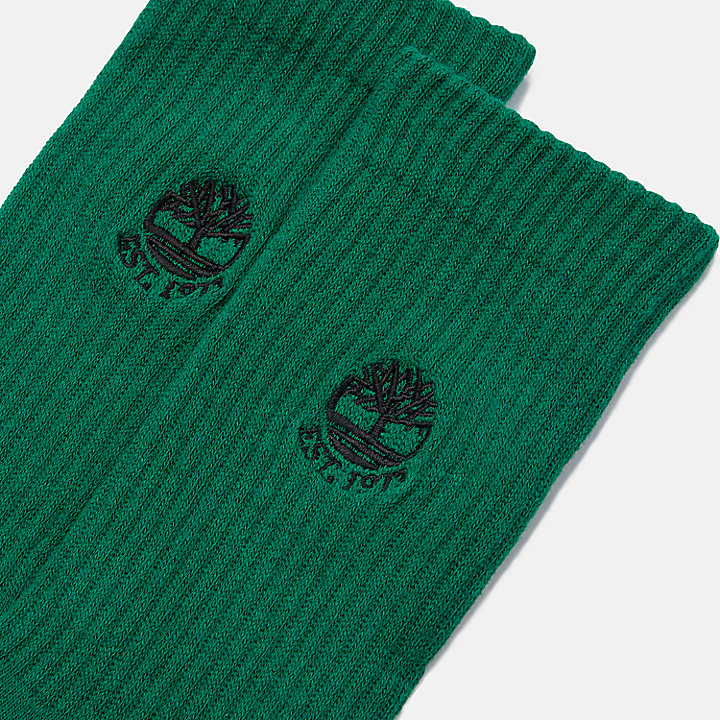 Pack formado por un par de calcetines altos Colour Blast en verde