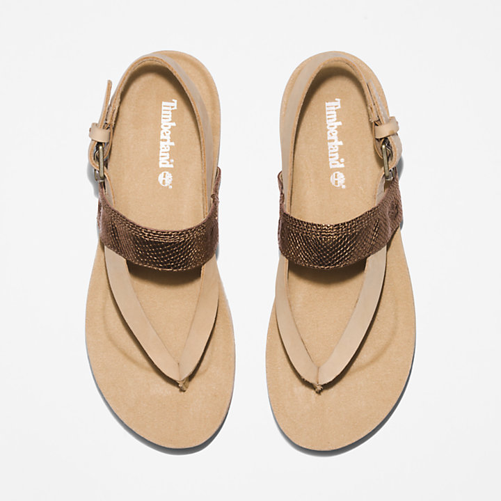 Malibu Beach Flip-Flop-Sandale für Damen in Beige-
