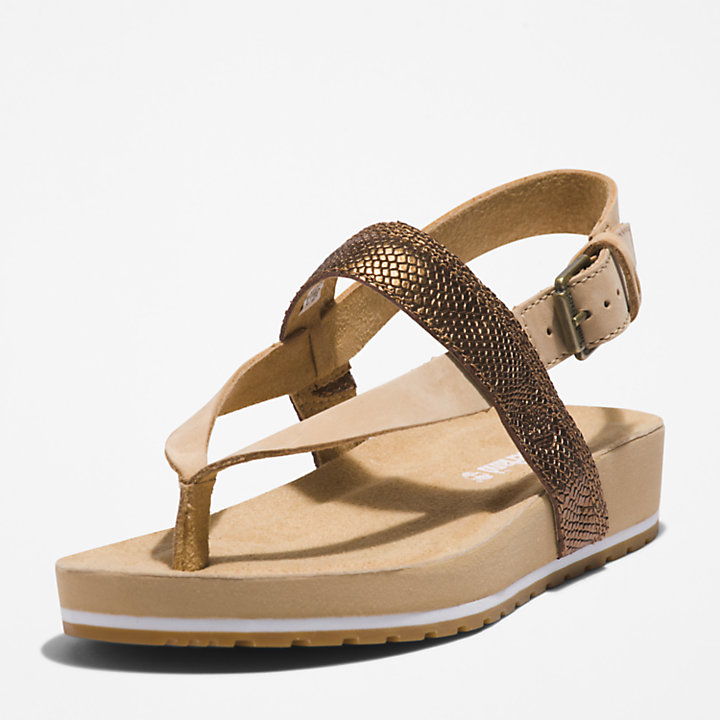 Malibu Beach Flip-Flop-Sandale für Damen in Beige-