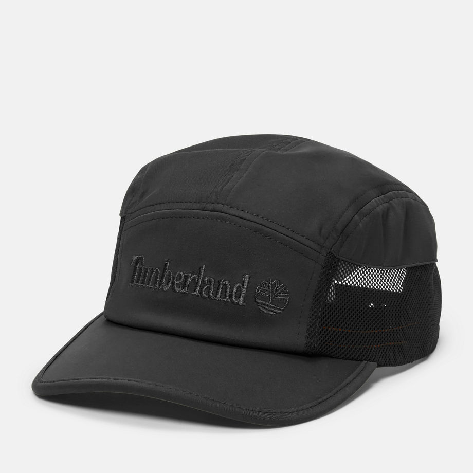 Timberland Vented Admiral Cap For Men In Black Black, Size ONE