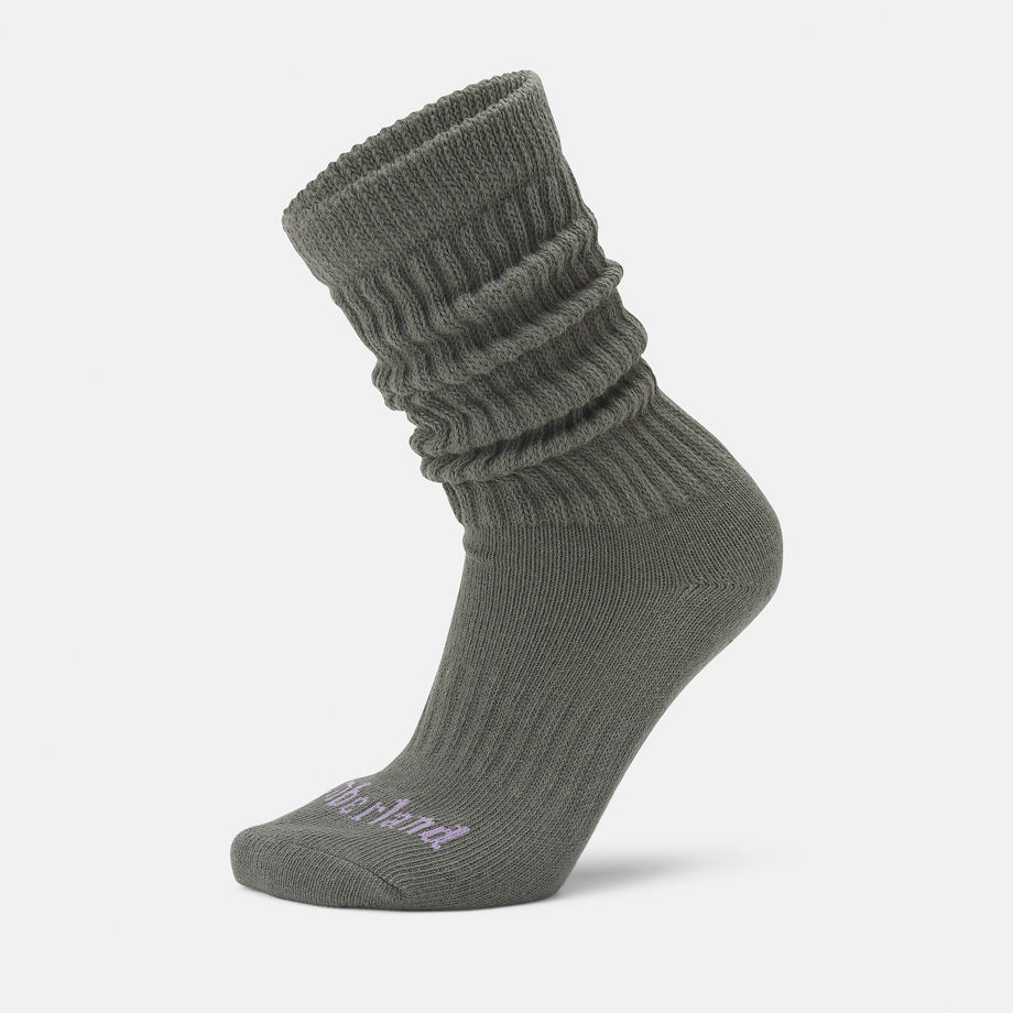 Timberland Extra Long Heavy Slouchy Socks For Women In Green Green