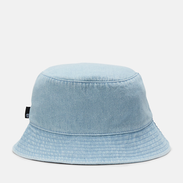 All Gender Denim Bucket Hat in Blue-