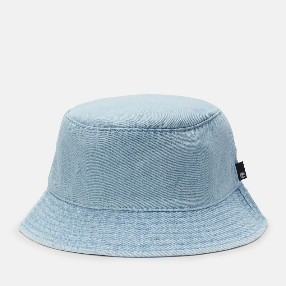 Timberland All Gender Denim Bucket Hat In Blue Blue Unisex, Size LXL
