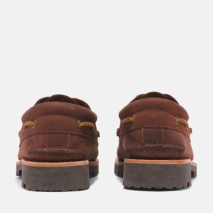 Sapato de Vela Cosido à Mão Timberland® Authentic para Homem em castanho-