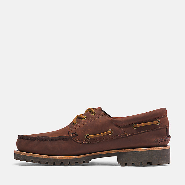 Timberland® Authentic Handsewn Boat Shoe for Men in Brown