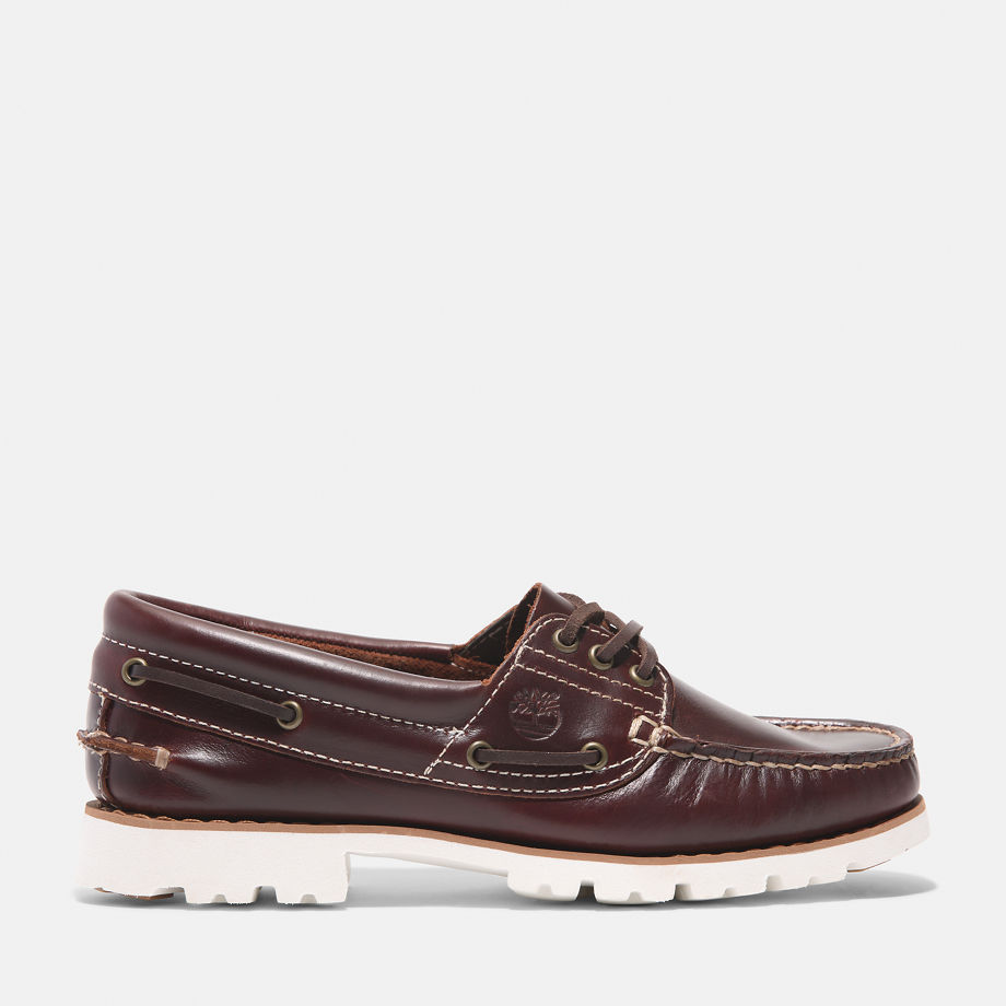 Timberland Noreen Lite Boat Shoe For Women In Burgundy Burgundy, Size 8