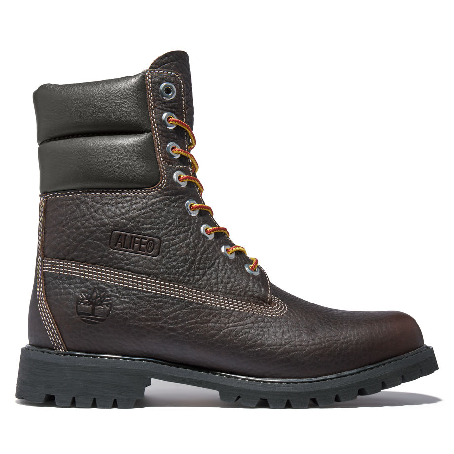 Alife X Timberland 7.5 Inch Boot For Men In Dark Brown Dark Brown, Size 10.5