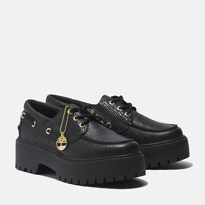 Stone Street Sapato de Vela  Timberland® Premium para Mulher em preto-
