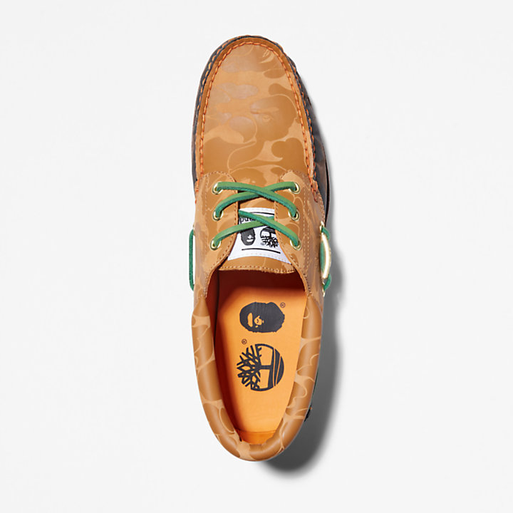 BAPE x Timberland® Three-Eye  Classic Handsewn Shoes for Men in Yellow-
