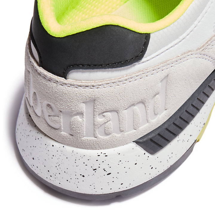 Field Trekker Leather/Fabric Sneaker voor heren in wit/groen-